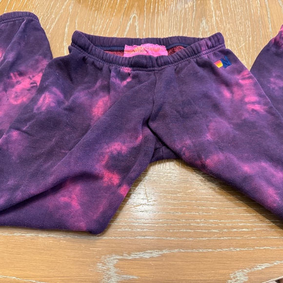 Aviator Nation Tie Dyed Bolt Classic Sweatpants, Size XS - Picture 2 of 3